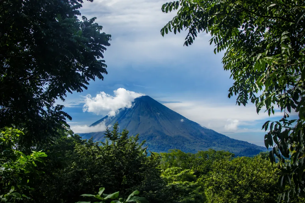 View of volcano in Nicaragua