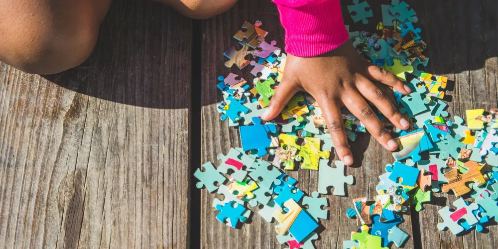 Child a playing with puzzle; Courtesy of Twenty20