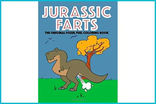 Jurassic Farts Fossil Fuels Coloring Book; Courtesy Amazon