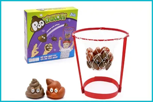 Poo Throw Poop Shot Basketball Game; Courtesy Amazon