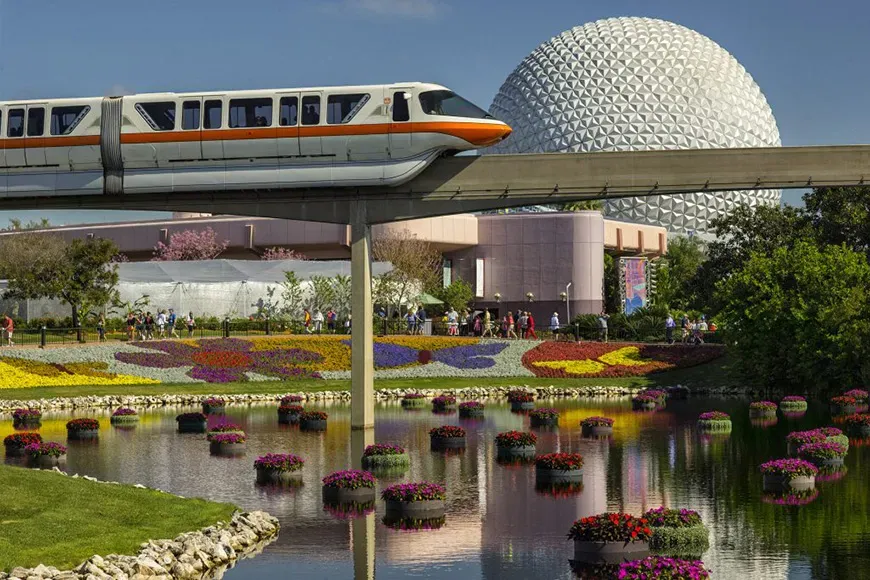 Richly-hued flowers and floating gardens adorn the Epcot International Flower & Garden Festival; Courtesy Disney