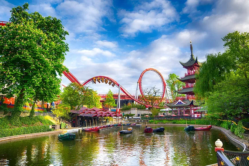 Tivoli lake in Copenhagen, Denmark; Courtesy Anastasia Pelikh/Shutterstock