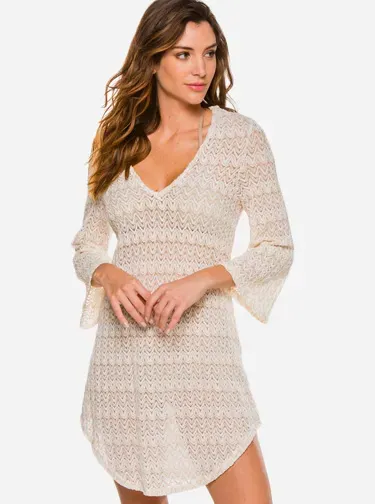 Metallic Crochet Tunic Everything But Water; Courtesy Everything But Water