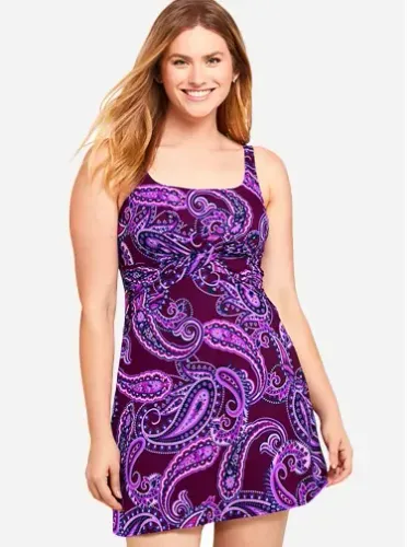 Lands’ End swim dress; Courtesy Lands’ End