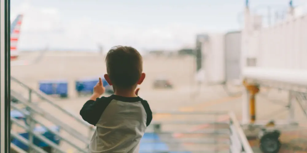 Little Boy at Airport