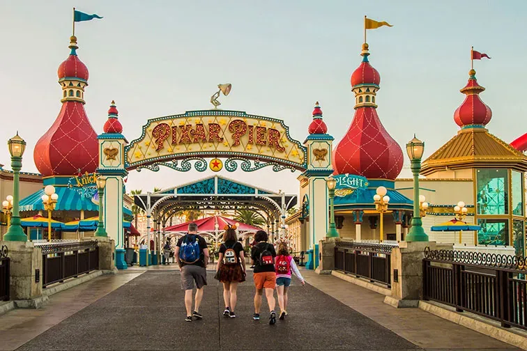 Pixar Pier at Disneyland in California; Courtesy Disney