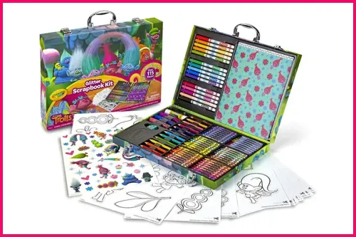 Crayola Trolls World Tour Scrapbooking Kit ; Courtesy Amazon