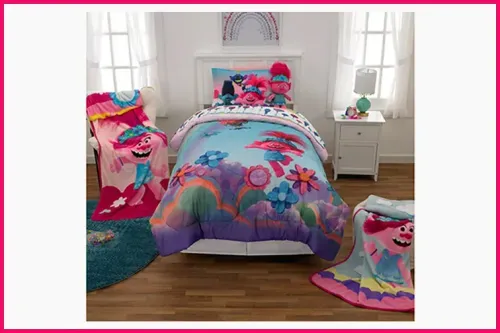 Trolls World Tour Throw; Courtesy Target