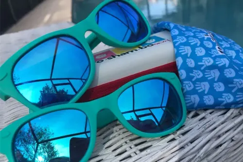 Roshambo baby and toddler sunglasses; Courtesy of Courtney Elko