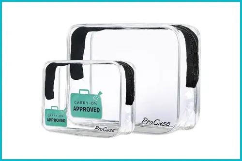 TSA approved toiletry bag; Courtesy Amazon