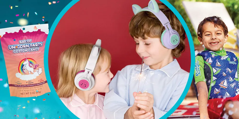 travel gadget products headphones life vest candy