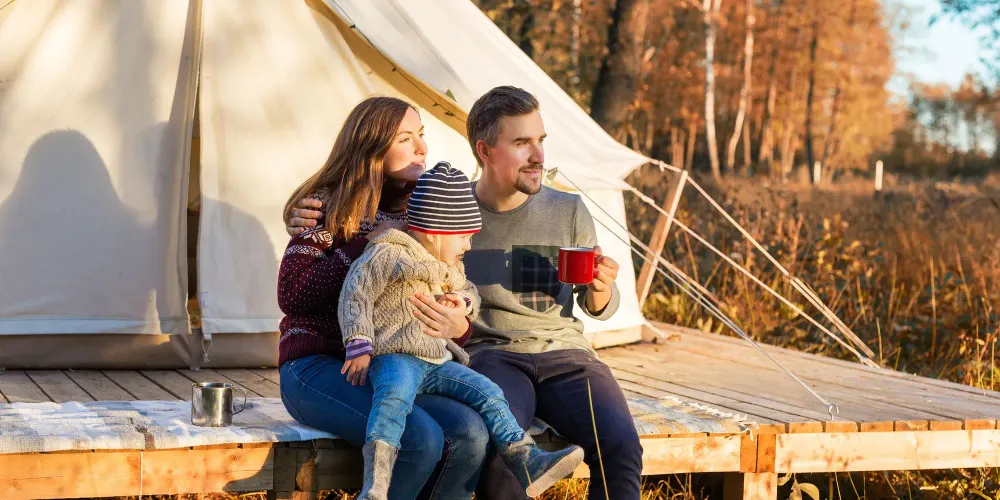 Family Glamping; Courtesy of Dmitry Zimin/Shutterstock.com