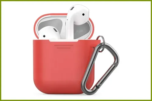PodSkinz Keychain AirPods Case; Courtesy of Amazon