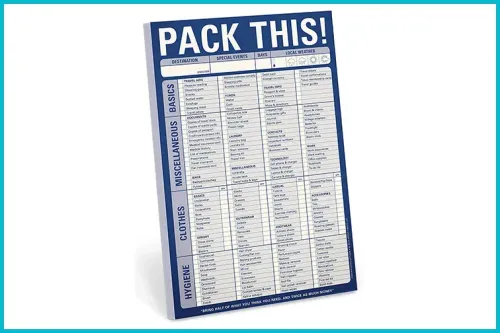 Knock Knock Pack This! List; Courtesy of Amazon