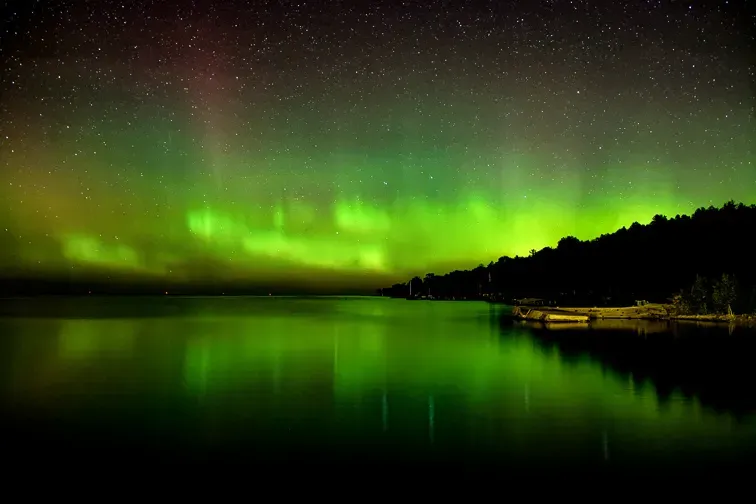 Door County, WI northern lights; Courtesy of Ben Baeb/Shuttestock