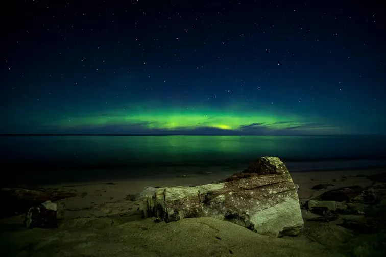 Marquette, MI norther lights; Courtesy of Matthew J Leppek