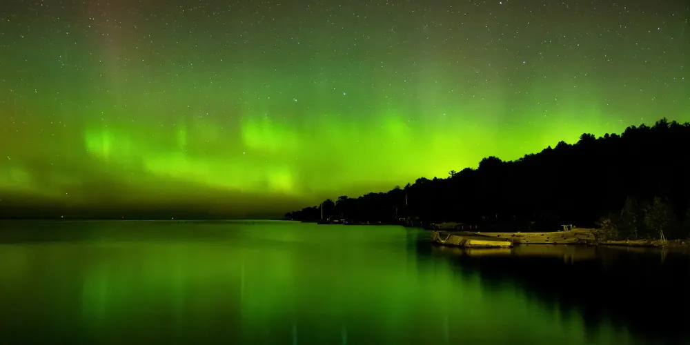 Door County, WI northern lights; Courtesy of Ben Baeb/Shuttestock