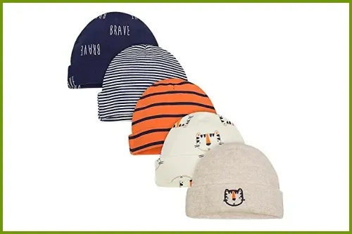 Gerber Baby 5-Pack Caps; Courtesy of Amazon