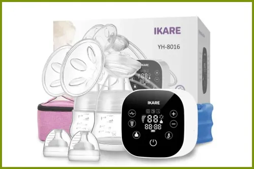 IKARE Double Breast Pumps Hospital Grade, Electric Portable - ; Courtesy Amazon