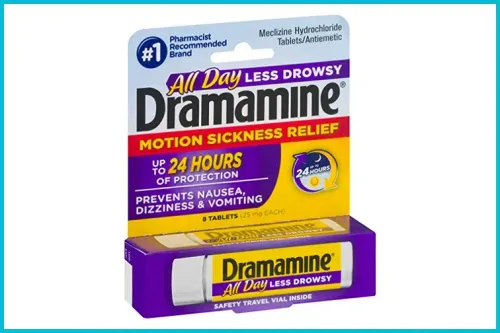 Dramamine Less Drowsy; Courtesy of Amazon