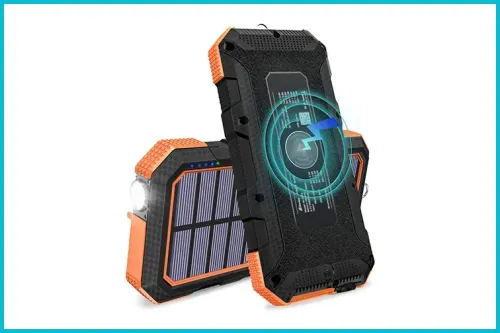 FEELLE 24000mAh Wireless Portable Solar Charger; Courtesy of Amazon