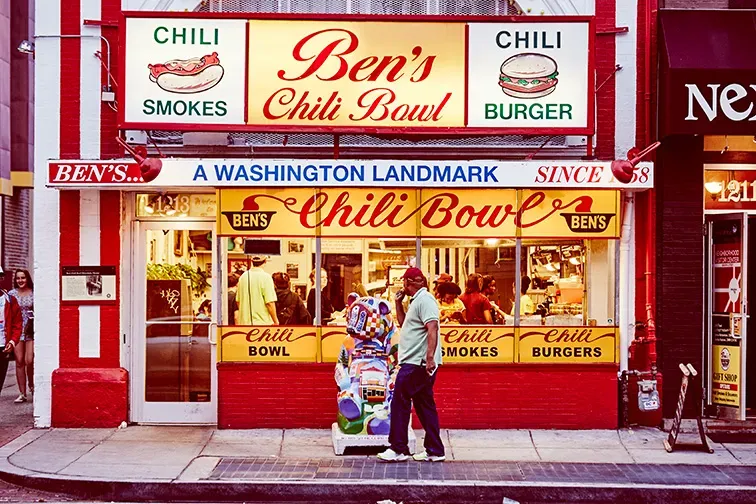 Ben's Chili Bowl on 14th and U Street; Courtesy of washington.org