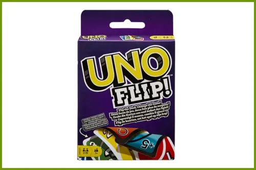 Uno Flip Family Card Game; Courtesy of Amazon