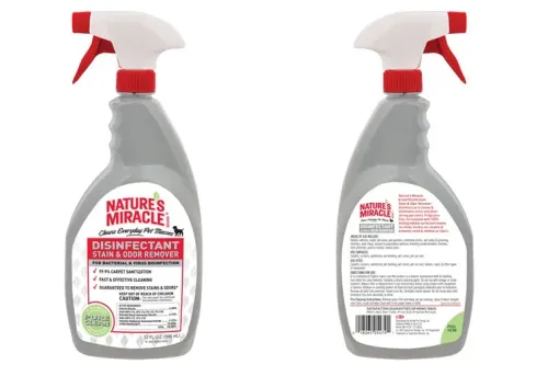 Nature’s Miracle Brand Disinfectant Stain/Odor Remover; Courtesy of Amazon