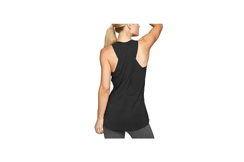 Mippo Women’s Cross Back Tank Top in Black