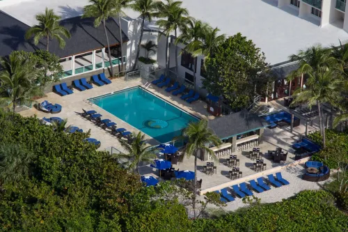 Aerial View of Pool at Jupiter Beach Resort & Spa in Jupiter, Florida