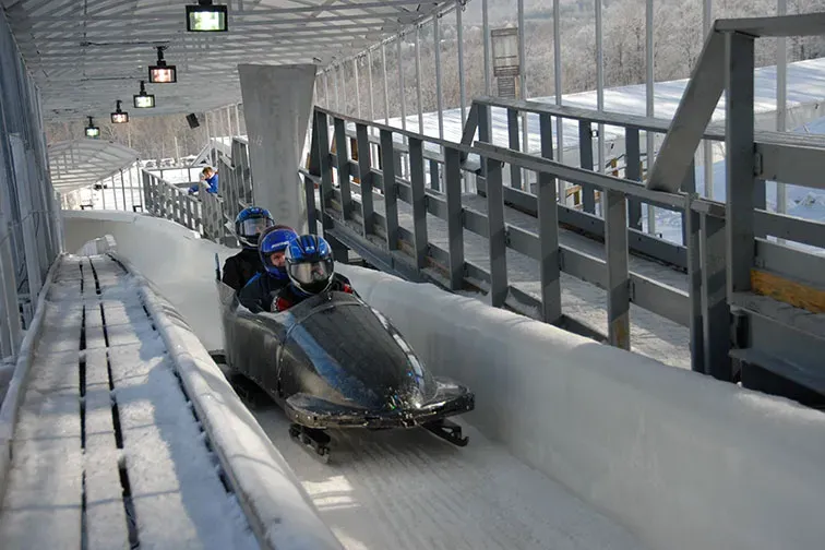 Bobsledding in Lake Placid, NY