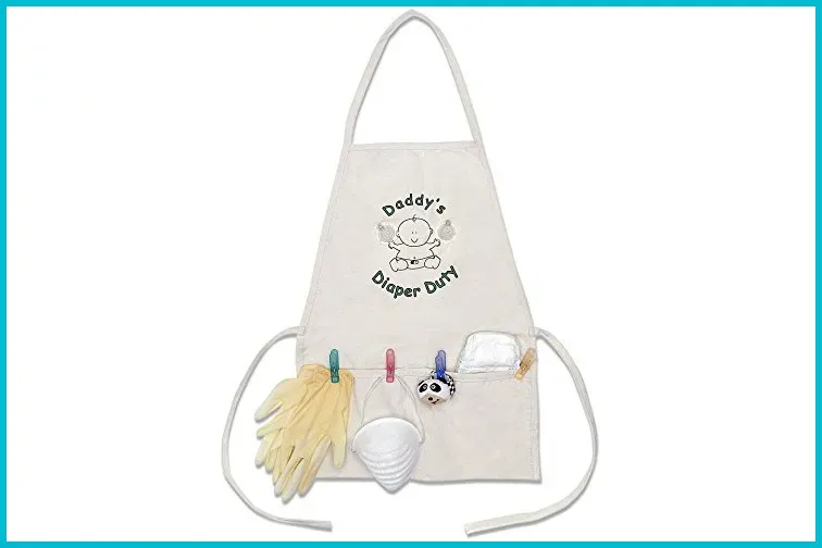Daddy’s Diaper Duty Apron; Courtesy Amazon