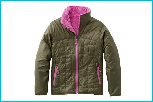 Girls L.L. Bean Mountain Bound Reversible Jacket; Courtesy of L.L. Bean