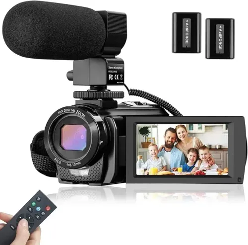 CEDITA 24MP Camcorder with Night Vision Fill Light; Courtesy of Amazon