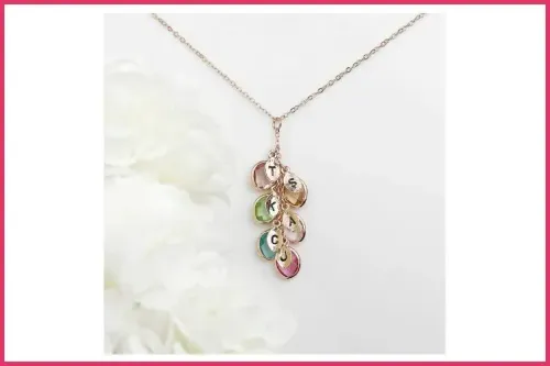 Birthstone Necklace; Courtesy of Amazon