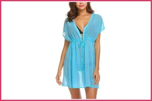avidlove Sheer Chiffon Blouse Cover Up
