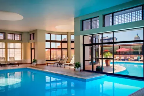 Pool at San Antonio Marriott Rivercenter