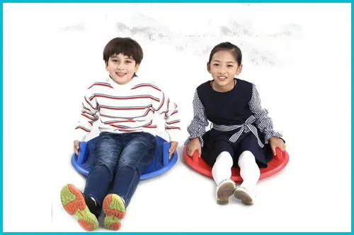DankeSh Round Snow Saucer Sled; Courtesy of Amazon