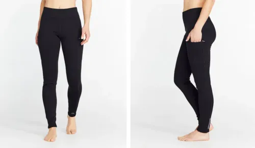 LLBean Women's Primaloft ThermaStretch Fleece Pocket Tights