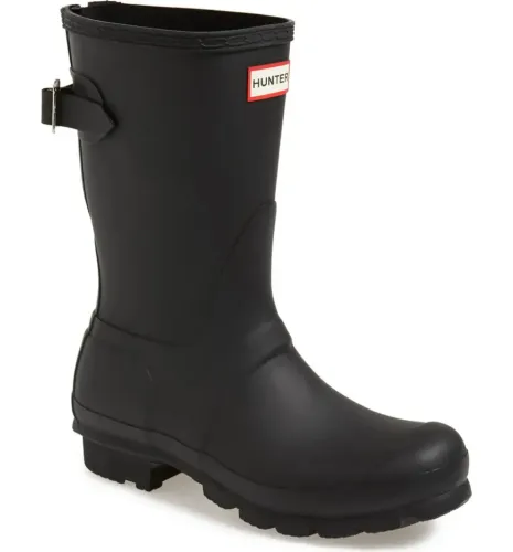 Hunter Original Short Back Adjustable Rain Boot