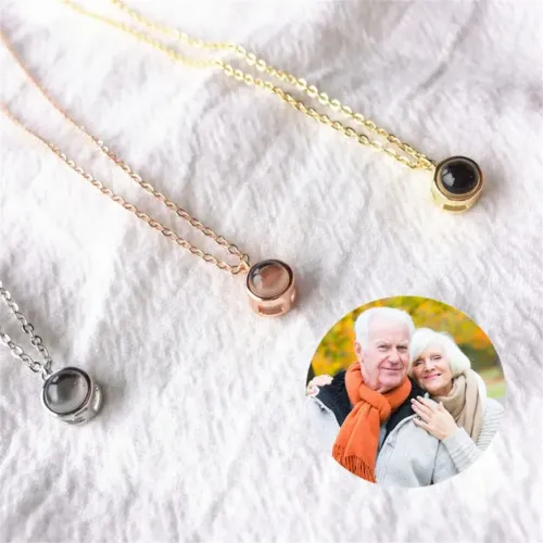 Projection Photo Necklace pendants