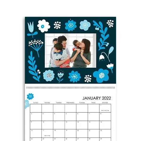 Family photo calendar