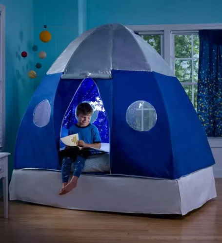 Galactic Bed Tent With Starburst LED Light