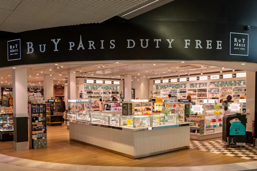 PARIS, FRANCE: Duty Free shop in Charles de Gaulle airport