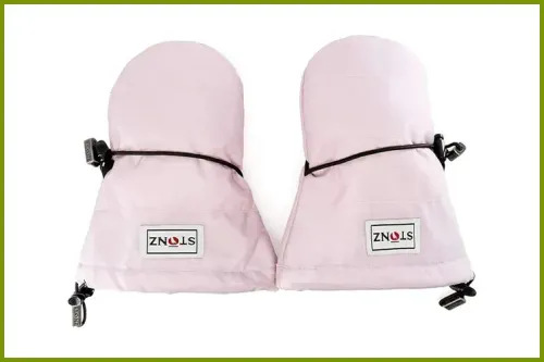 Stonz Baby Mittens in light pink