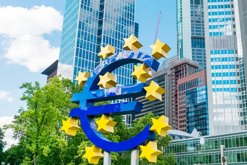 Sign for European Central Bank (ECB)