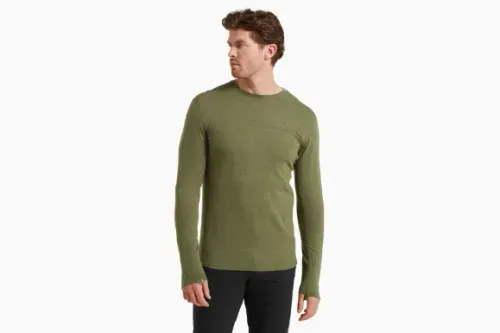 Mens Exposure Long Sleeve Tee in Green Spruce