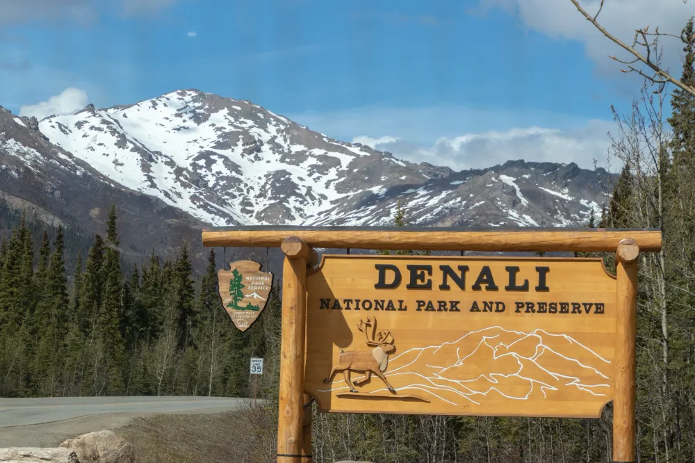 Denali National Park Sign