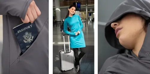 betabrand red eye travel dress Betabrand Red Eye Travel Dress Size Small
